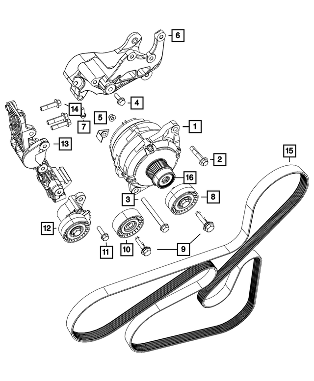 4891743AA - Electrical: Alternator Pulley Cap for Mopar Image image