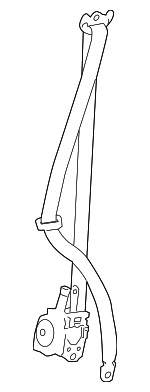 7321042440C1 - Electrical: Belt &amp; Retractor for Toyota: RAV4, RAV4 Prime, Venza Image