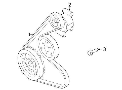 Belts & Pulleys for 2010 Mercury Mariner #1