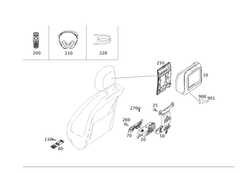 Rear Entertainment for 1997 Mercedes-Benz S500 #0