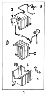 LA0161520 - HVAC: Evaporator Assembly for Mazda: MPV Image
