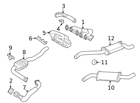 Brackets, Flanges & Hangers for 1995 Volkswagen EuroVan #0