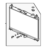 190106L2A21 - : 2019-2022 Honda Insight - Radiator (Toyo) for Honda: Insight Image