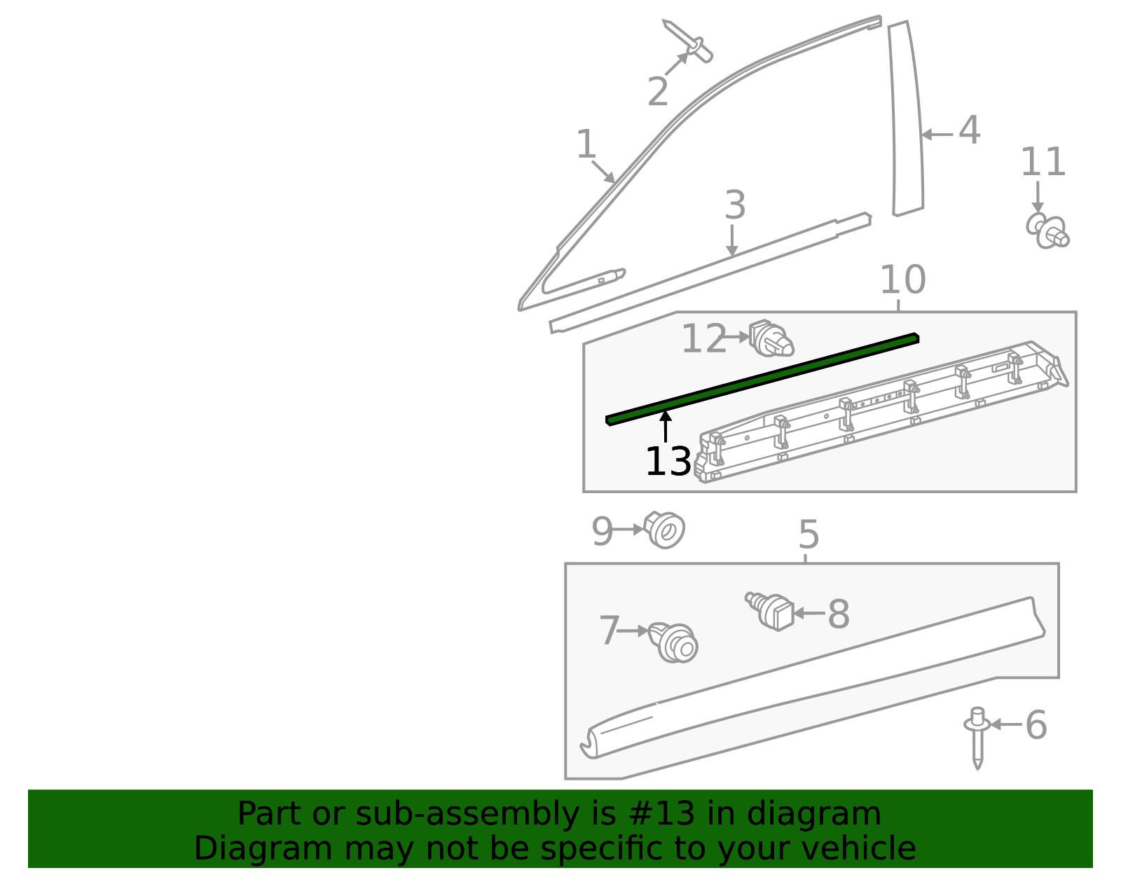 67865-0E070 - High-Quality Inner Molding Weatherstrip for 2023-2025 ...