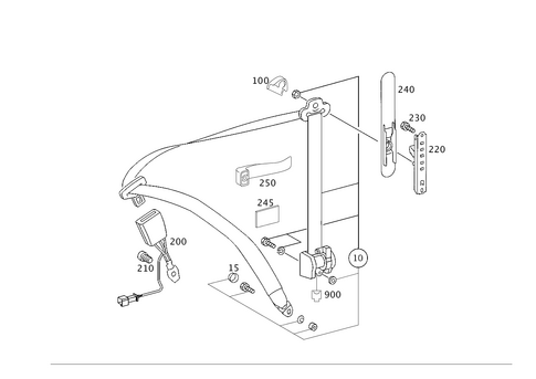 Front Seat Safety Belt for 2014 Mercedes-Benz G550 #0