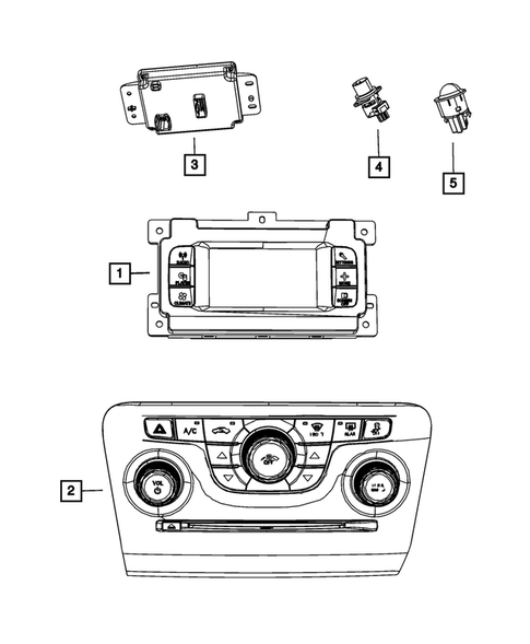 Air Conditioner and Heater Controls for 2013 Chrysler 300 #0