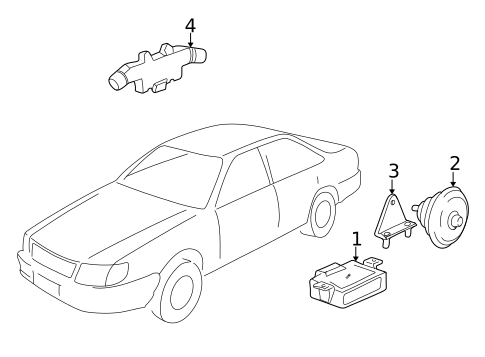 Anti-Theft Components for 1999 Audi A8 Quattro #0