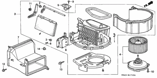 Heater Blower for 1993 Honda Civic #0