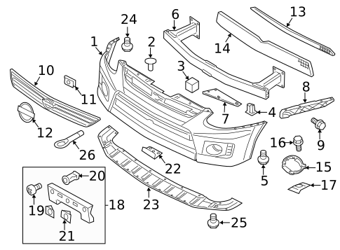 Bumper & Components - Front for 2011 Nissan Rogue #0