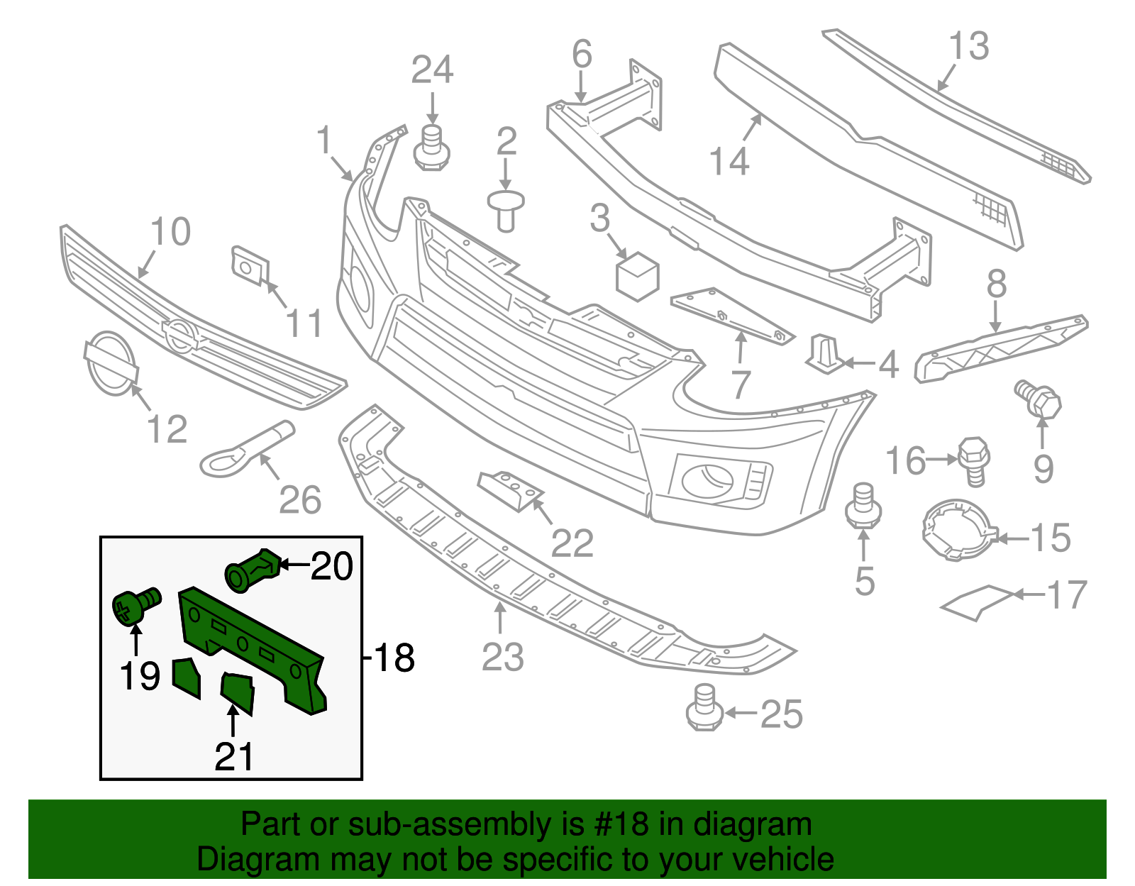 License Bracket - Nissan (K6210-1A41A)