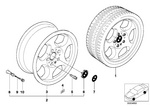 36112227895 - Wheels: Light Alloy Rim for BMW Image