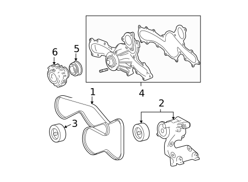 Water Pump for 2009 Toyota Tundra #0