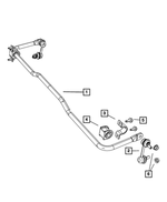 4670516AA - : Rear Suspension Stabilizer Bar for Mopar Image