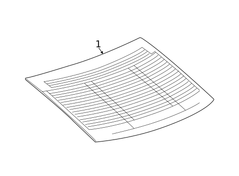 Glass & Hardware - Back for 2020 Cadillac CT4 #0