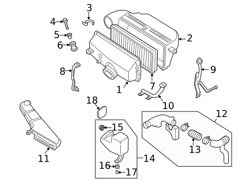 Air Intake for 2004 Subaru Baja #1