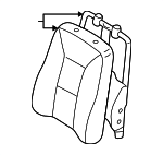 876502Z471 - : Seat Back Assembly for Nissan Image
