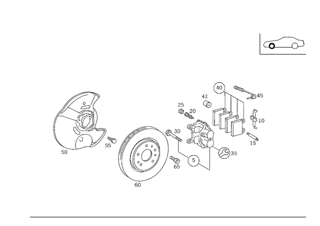 14207783 - : Parts Kit, Brake Caliper for Mercedes-Benz Image