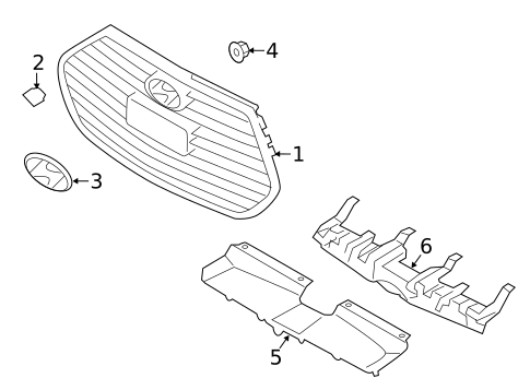 Grille & Components for 2016 Hyundai Veloster #0