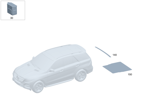 Load Compartment Trunk Equipment for 2016 Mercedes-Benz GLC300 #0