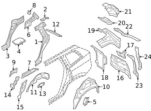 Inner Structure for 2019 Volvo XC90 #0