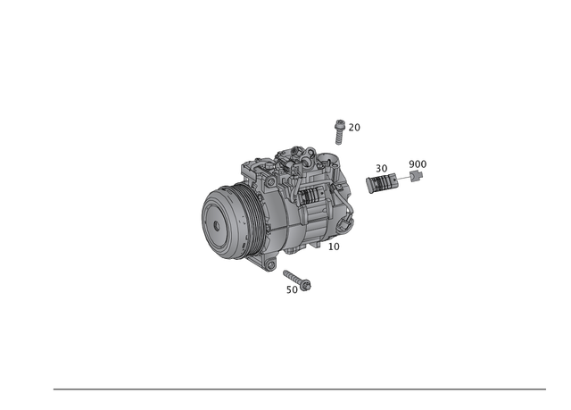 535451528 - Heating and Ventilation: Plug for Mercedes-Benz: 250, C250, C300, C350, CLS400, CLS550, CLS63 AMG, CLS63 AMG S, E250, E350, E400, E550, E63 AMG, E63 AMG S, GL350, GLE300d, GLK250, GLK350, GLS350d, ML250, ML350, SL400, SL450, SL550, SLC43 AMG, SLK250, SLK350 Image image