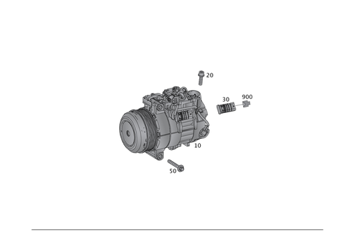 A/C Compressor for 2010 Mercedes-Benz SLK350 #0