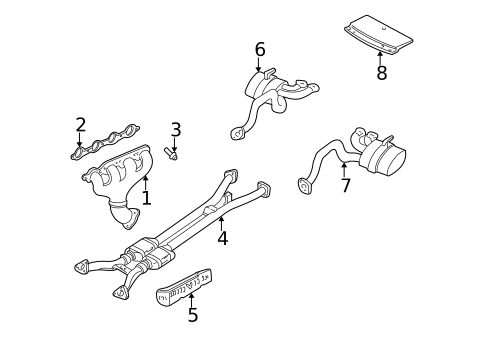 Exhaust Components for 1997 Chevrolet Corvette #0