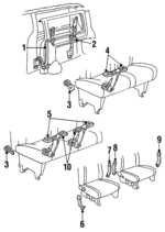 F39Z12611B68F - Electrical: Retractor Assembly for Ford: Aerostar Image