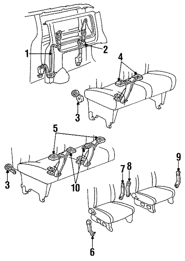 F69Z12611B68F - : Retractor Assembly for Ford Image