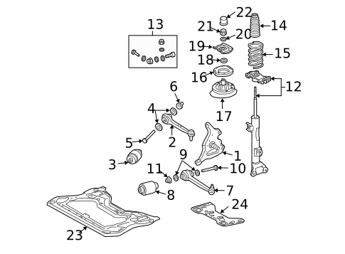 Suspension Components for 2005 Mercedes-Benz CLK320 #0