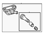 905003064 - Tire &amp; Wheel: Tire Pressure Monitoring System (TPMS) Sensor for Mercedes-Benz Image