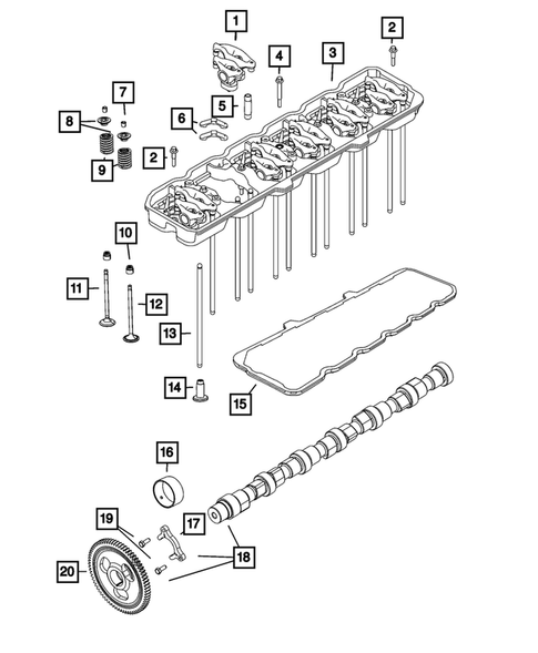 Camshaft and Valve for 2023 Ram 2500 #0
