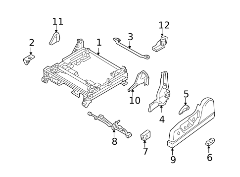 Tracks & Components for 2000 Subaru Legacy #1