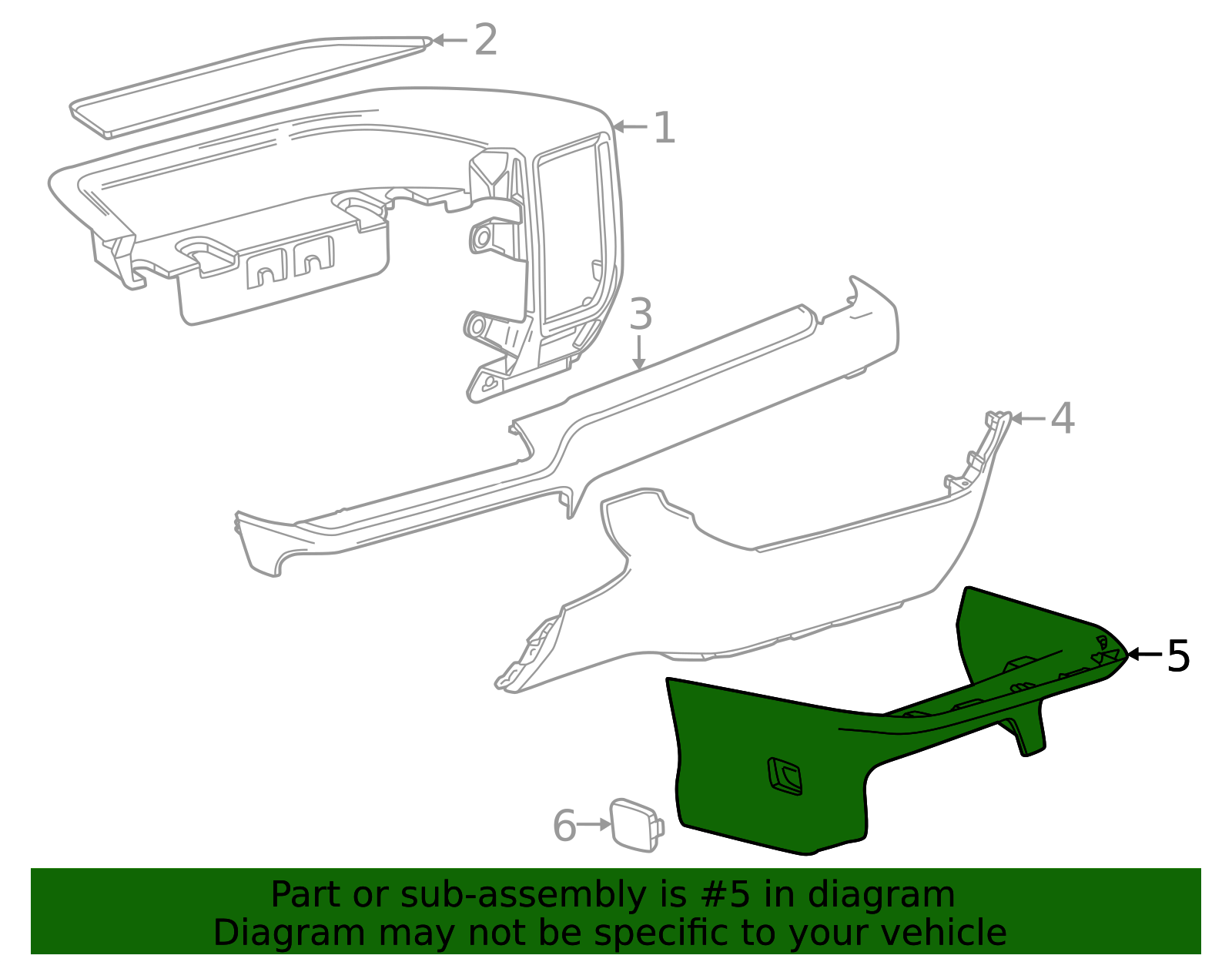 2022-2026 GM Extension Panel 85530831 GM | GMPartsDirect.com