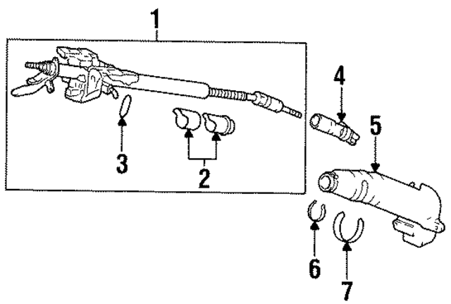 53200SS8A01 - Steering: Column Assembly for Acura Image