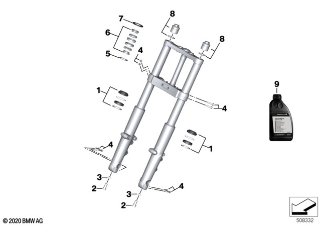 31429443840 - Service and Scope of Repair Work: Set of Gaskets -  for BMW-Motorrad Image
