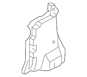 ML3Z15023A61B - : Windshield Pillar Reinforced Upper Insulator for Ford: F-150 Image