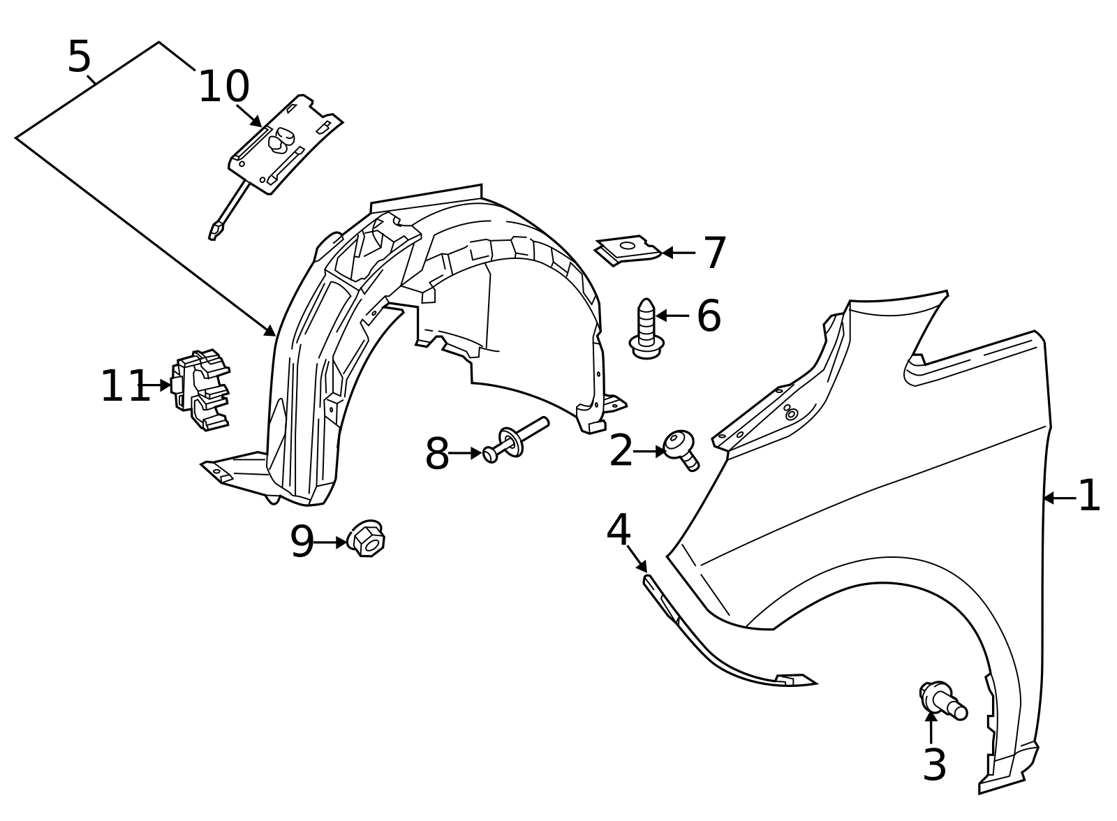 447-880-42-01 - Fender 2016-2023 Mercedes-Benz Metris | Mercedes