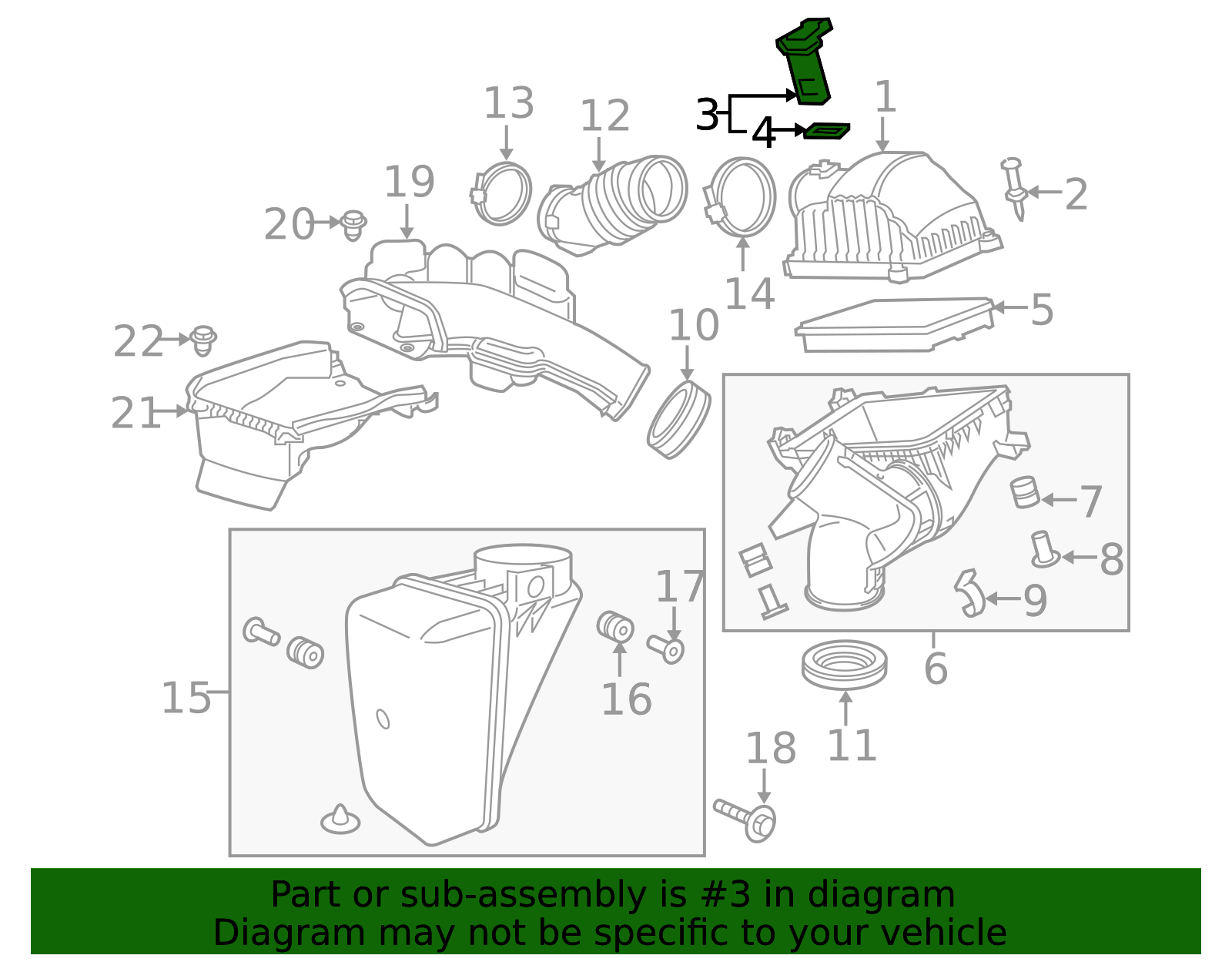 2010-2025 Honda Genuine Honda Air Flow Meter Assembly 37980-RC0