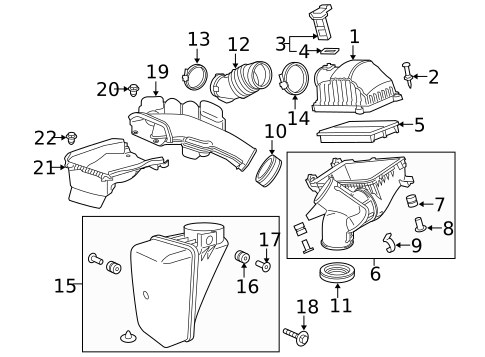 thumbnail interactive-video image 1 of JERRY-PARTS-88 Engine Air Intake Hose For 2016-2021 Honda Pilot 3.5L V6 – OEM 17228-5J6-A10 1 of 2