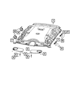 68243360AA - : Grab Handle Bracket for Mopar Image