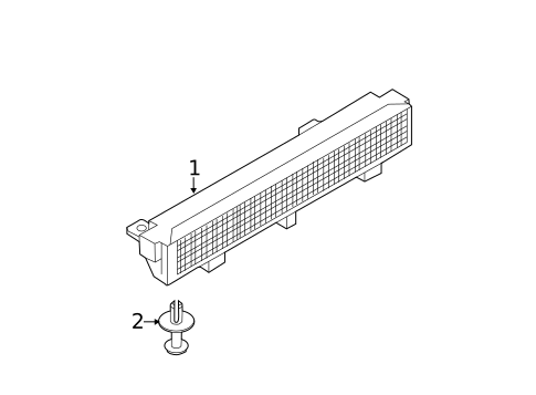 High Mounted Stop Lamp for 2015 Volkswagen Passat #0