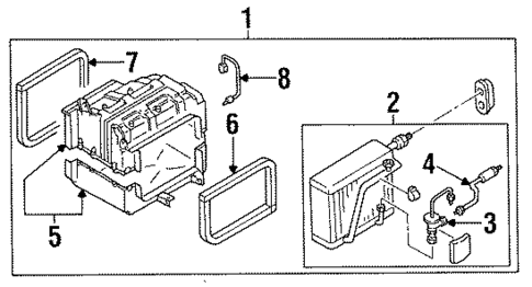 HVAC Case for 1997 INFINITI J30 #0