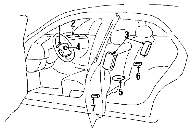 K851M0L701 - : Driver Air Bag for Nissan: Maxima Image