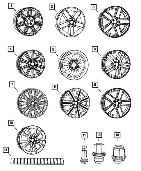 Wheels, Tires and Hardware for 2012 Chrysler 200 #0