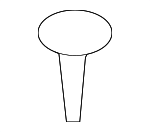 RYQ500070 - Body: Cowl Top Panel Retainer for Land Rover: Defender 110, Defender 130, Defender 90, Discovery, Discovery Sport, LR2, LR4, Range Rover, Range Rover Evoque, Range Rover Sport, Range Rover Velar Image