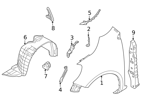 Fender & Components for 2022 Nissan Versa #0