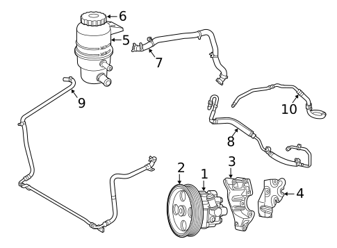 Pump & Hoses for 2011 Volkswagen Routan #0