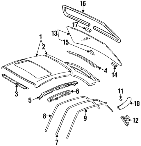 Roof & Components for 1996 Audi A6 Quattro #0