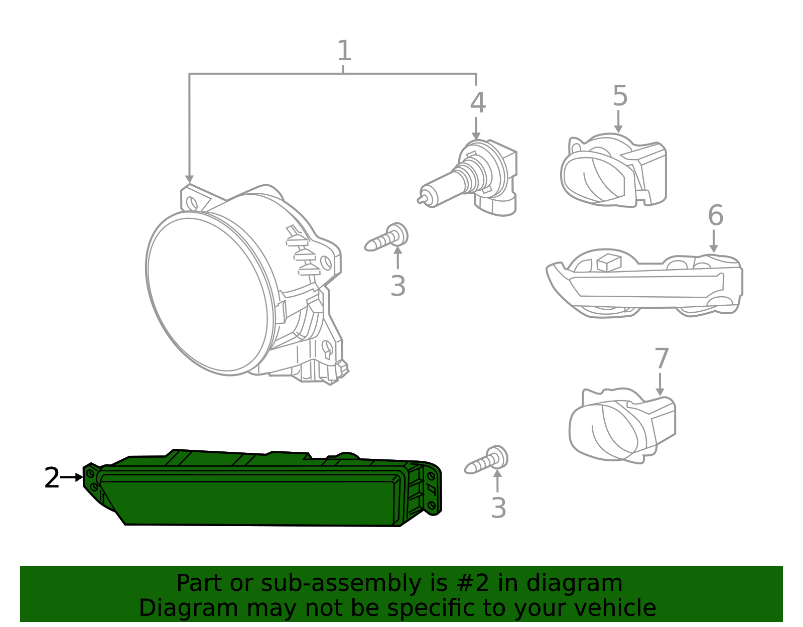 2020 Honda HR-V | Fog Lamp Assembly | 33950-T7W-A01 | Honda OEM ...